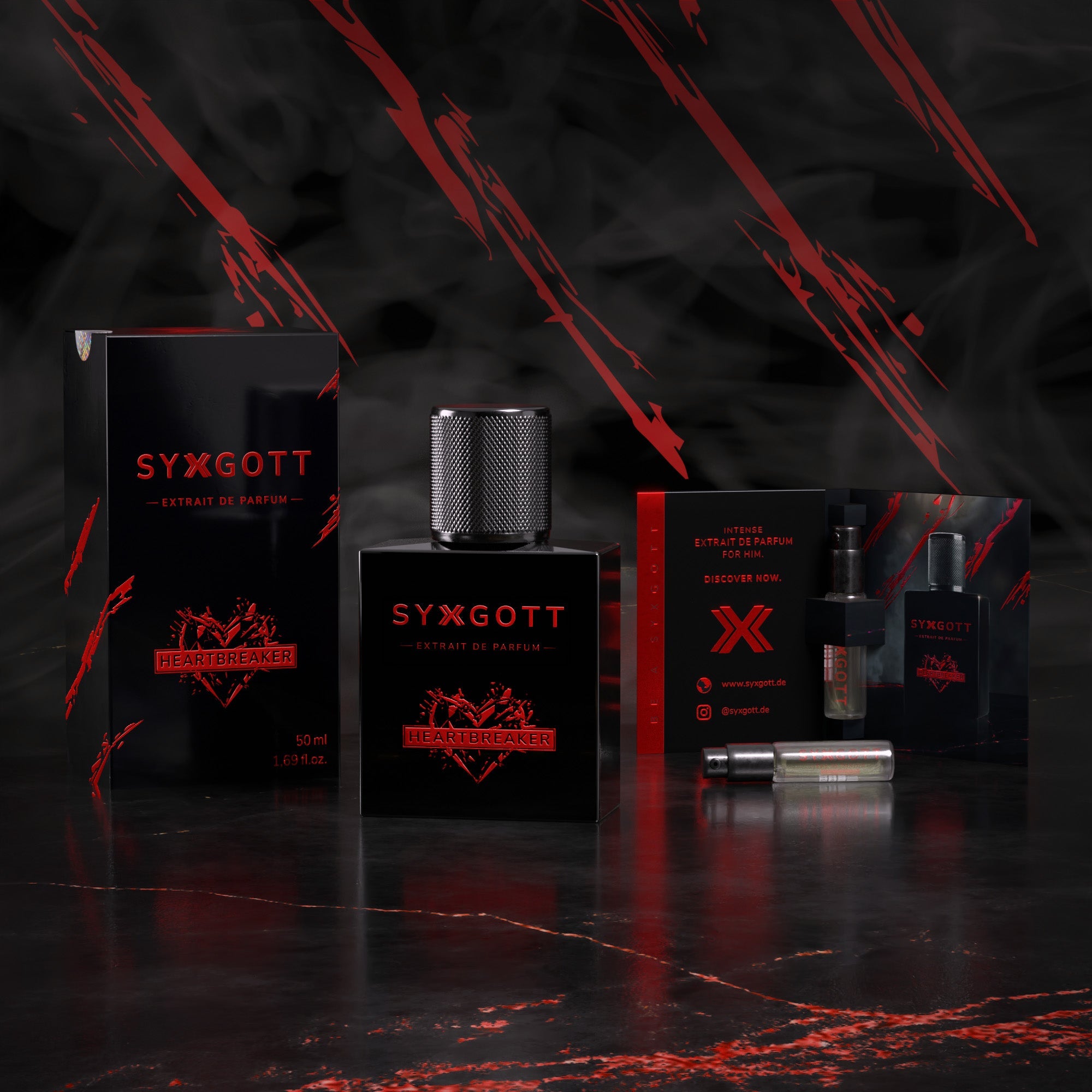 Syxgott Heartbreaker Parfum mit Pheromon Öl + gratis Duftprobe | 50 ml - Syxgott